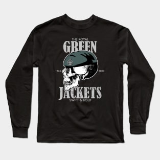 Royal Green Jackets (distressed) Long Sleeve T-Shirt